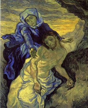 Vincent Van Gogh : Pieta(after Delacroix)